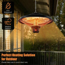 1500W Electric Hanging Ceiling Mounted Infrared Heater with Remote Control by LJGDeals