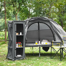 Folding Camping Storage Cabinet with 3 Shelves and Carry Bag by LJGDeals