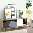 65 Inch TV Stand with 3 Storage Cabinets and 3 Open Shelves for Living Room by DirectDeals