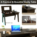 Dressing Table with Flip Mirror and Storage Drawer by LJGDeals
