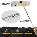 4.8-20 Feet Sectional Snow Roof Rake with Built-in Wheels by LJGDeals