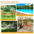 Patio Acacia Wood Rocking Chair Sofa with Armrest and Cushion for Garden and Deck by LJGDeals