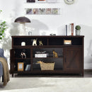 59 Inch TV Stand Media Center Console Cabinet with Barn Door for TV's 65 Inch by LJGDeals