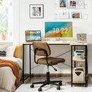 48 Inch Reversible L Shaped Computer Desk with Adjustable Shelf by LJGDeals