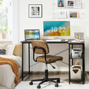 48 Inch Reversible L Shaped Computer Desk with Adjustable Shelf by LJGDeals