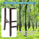 2-Pieces Upholstered Bar Stools Counter Height Chairs with PU Leather Cover by DirectDeals