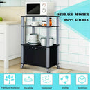 Microwave Rack Stand Rolling Storage Cart by LJGDeals