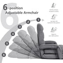 Folding Lazy Floor Chair Sofa with Armrests and Pillow by LJGDeals