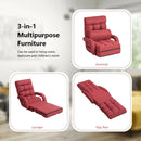 Folding Lazy Floor Chair Sofa with Armrests and Pillow by LJGDeals