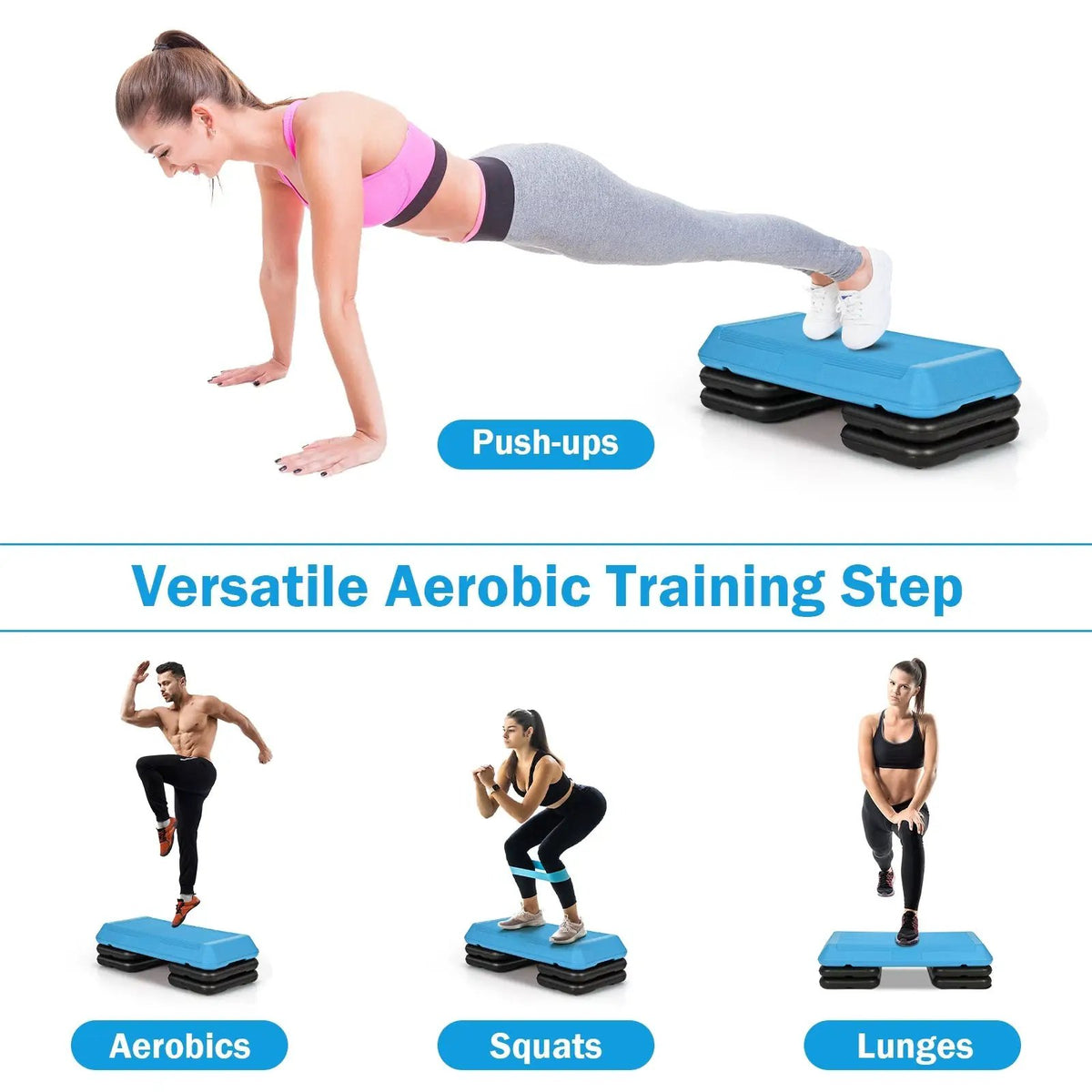 29 Inch Adjustable Workout Fitness Aerobic Stepper Exercise Platform, photo 17 of 24