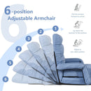 Folding Lazy Floor Chair Sofa with Armrests and Pillow by LJGDeals