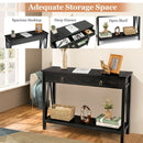 Console Table with Drawer Storage Shelf for Entryway Hallway by LJGDeals