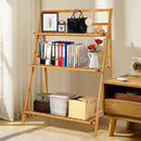 3-Tier Bamboo Foldable Plant Stand with Display Shelf Rack-Natural by LJGDeals