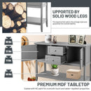Wooden Sideboard Buffet Console Table with Drawers and Storage by LJGDeals