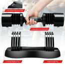 27.5 LBS 5-in-1 Adjustable Dumbbell for Gym Home Office by LJGDeals
