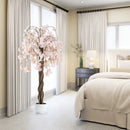 5.5 FT Tall Artificial Cherry Blossom Tree with Pink/White Flowers 2 Pack by LJGDeals