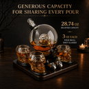 Skull Skeleton Wine & Whiskey Globe Decanter Set 850 mL