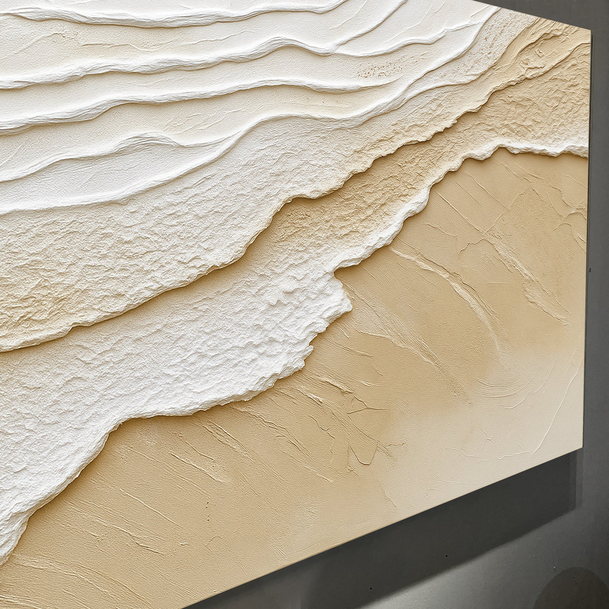 Neutral Ocean Waves Wall Art, photo 5 of 10