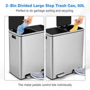 16 Gallon Dual Step Trash Can by LJGDeals