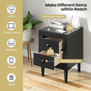 2PCS Nightstand W/2 Drawer Multipurpose by LJGDeals