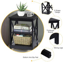3-Tier X-Design Nightstands with Storage Shelves for Living Room Bedroom by LJGDeals