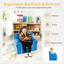 Upholstered Kids Sofa with Velvet Fabric and High-Quality Sponge by LJGDeals