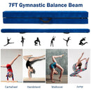 7 Feet Folding Portable Floor Balance Beam with Handles for Gymnasts by LJGDeals