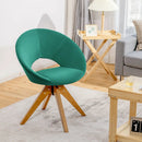Swivel Accent Chair with Oversized Upholstered Seat for Home Office by LJGDeals