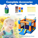 Kids Inflatable Bounce House Magic Castle with Large Jumping Area without Blower by LJGDeals
