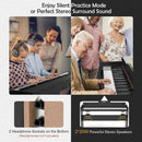 88 Key Full Size Electric Piano Keyboard with Stand 3 Pedals MIDI Function by LJGDeals