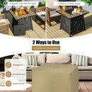 40 000 BTU 28 Inches Propane Gas Fire Pit Table With Cover by LJGDeals