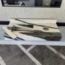 Custom Made Panda White Bathroom Sink, Kitchen Sink, Marble Look Porcelain Sink, High Enginereed Porcelain Design, Custom Handmade Sink (ES-057)