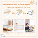 59 Inch Folding Breathable Baby Bed Rail Guard with Safety Strap by LJGDeals