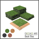 Deck Tile <b>Ramp Edge</b> - for Premium WPC Interlocking Tiles | DECKO (11.8" x 3.1" x 0.8") - (One Piece)
