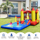 Inflatable Water Slide Castle Kids Bounce House with 480W Blower by LJGDeals