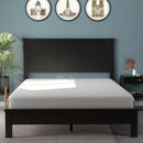 Full Wood Headboard Flat Panel with Pre-drilled Holes and Height Adjustment by LJGDeals
