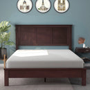 Full Wood Headboard Flat Panel with Pre-drilled Holes and Height Adjustment by LJGDeals