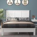 Full Wood Headboard Flat Panel with Pre-drilled Holes and Height Adjustment by LJGDeals