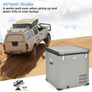 68 Quart Portable Car Refrigerator with DC and AC Adapter-Gray by LJGDeals