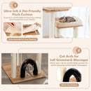 Indoor Cat Tree Tower with Platform Scratching Posts-Beige by LJGDeals