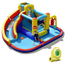 7-in-1 Inflatable Water Slide with 735W Air Blower and Splash Pool by LJGDeals