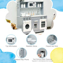 Pretend Play Kitchen Wooden Toy Set for Kids with Realistic Light and Sound by LJGDeals
