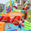 6-in-1 Kids Pirate Ship Water Slide Inflatable Bounce House with Water Guns Without Blower by LJGDeals