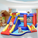 Kids Inflatable Bouncy Castle with Double Slides without Air Blower by LJGDeals