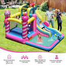 Sweet Candy Inflatable Bounce House with Water Slide and 480W Blower by LJGDeals