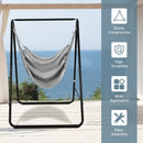 Hanging Padded Hammock Chair with Stand and Heavy Duty Steel by LJGDeals