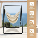 Hanging Padded Hammock Chair with Stand and Heavy Duty Steel by LJGDeals
