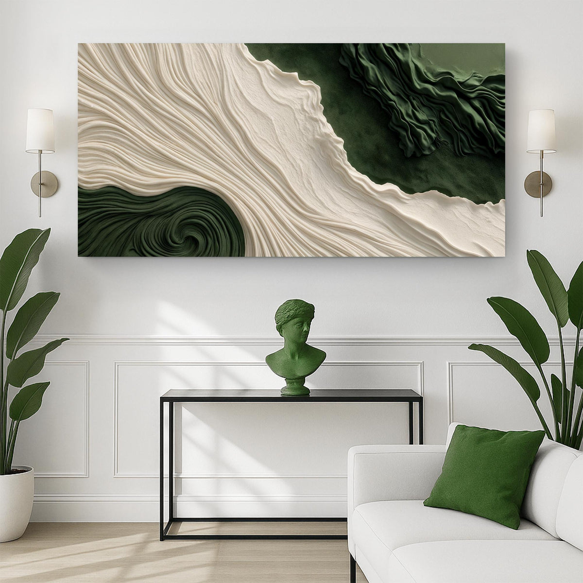 Green Rivers Abstract Wall Art XI, photo 3 of 10
