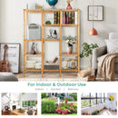 Multifunctional Bamboo Shelf Storage Organizer Rack by LJGDeals