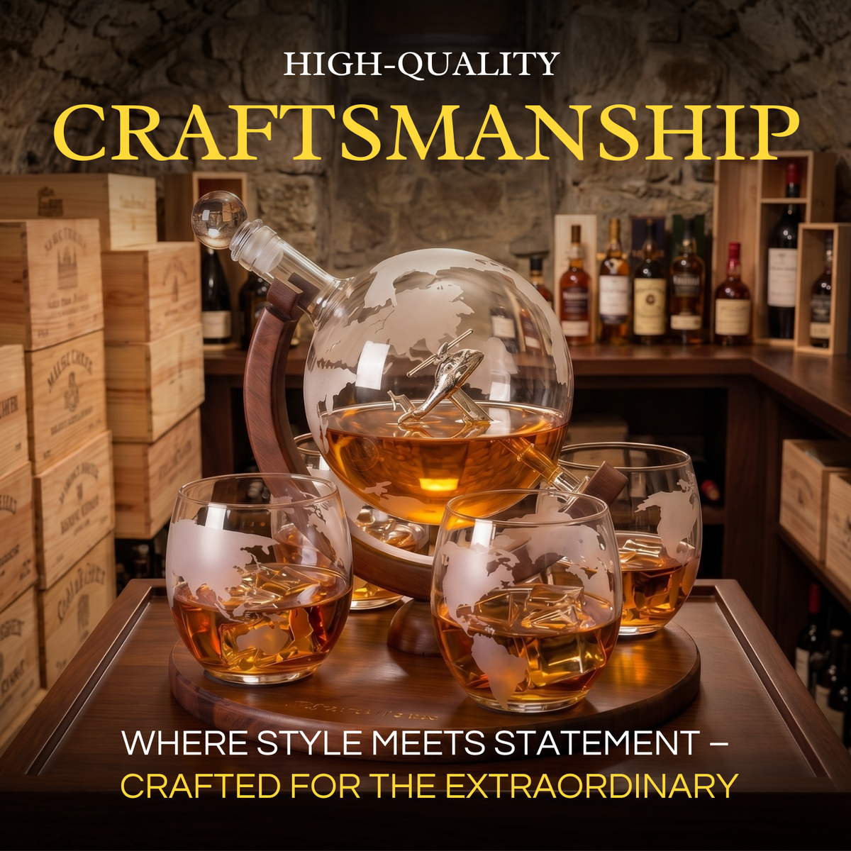 Helicopter Whiskey Decanter Gift Set, photo 5 of 8